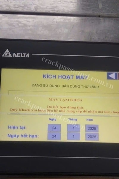 unlock hmi delta